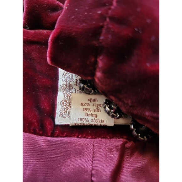 Vintage Polo Ralph Lauren Velvet Blazer Womens L Victorian Whimsigoth Steampunk - Picture 9 of 10